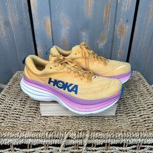 HOKA Women's Bondi 8 Sneaker Impala Cyclamen Sz 8